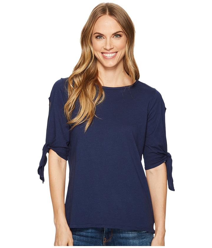 Allen Allen - Tie Sleeve Top