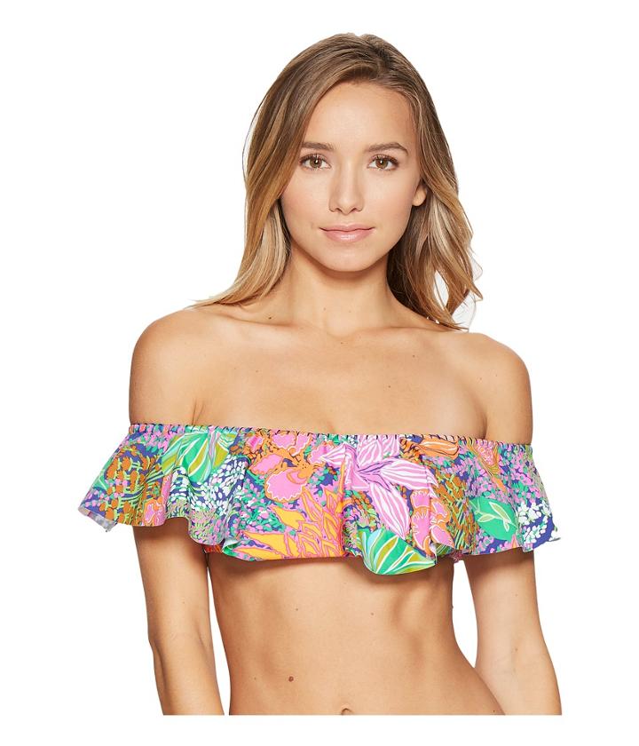 Trina Turk - Tropic Escape Off Shoulder Bandeau Top
