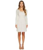 M Missoni - Solid Knit Scoop Neck Long Sleeve Dress