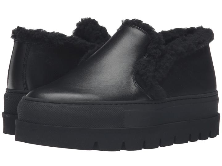 Mm6 Maison Margiela - Platform Shearling Trim Sneaker