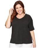 B Collection By Bobeau Curvy - Plus Size Mallory Dolman Mixed Media Top