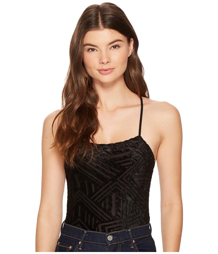 Only Hearts - Cut Velour Bodysuit