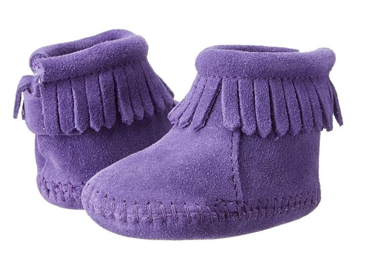 Minnetonka Kids Hl Back Flap Bootie
