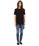 Culture Phit - Naely Round Neck High-low Top With Slits
