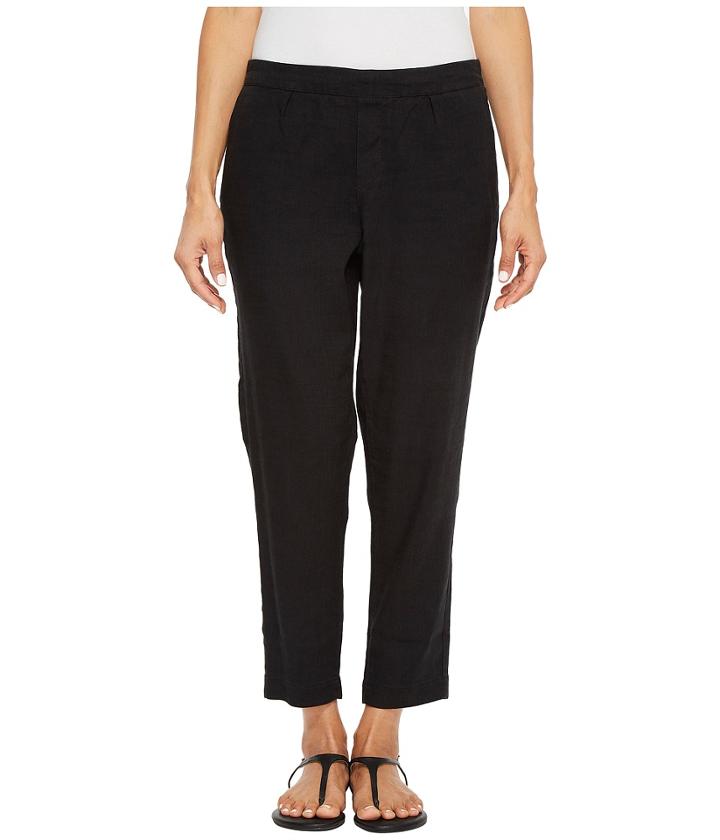 Nydj Petite - Petite Hidden Drawstring Linen Pant