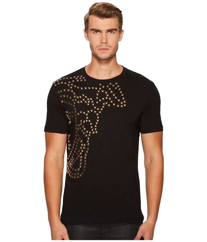 Versace Collection - Metallic X Applique Medusa Tee