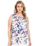Nydj Plus Size - Plus Size Key Item Sleeveless Pleat Back Blouse