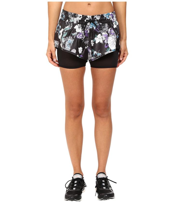 Adidas By Stella Mccartney - Run Dark Blossom 2-in-1 Shorts Ax7269