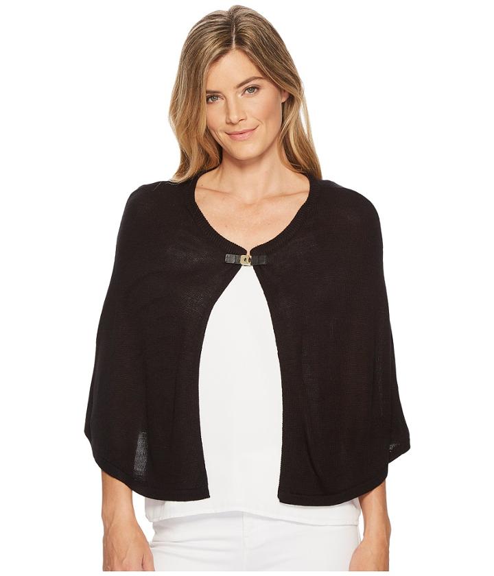 Calvin Klein - Solid Shawl With Turnlock Hardware