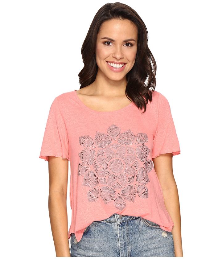 Lucky Brand - Studded Lotus Tee