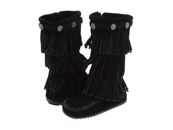 Minnetonka Kids 3-layer Fringe Boot