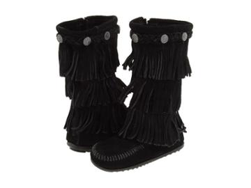 Minnetonka Kids 3-layer Fringe Boot