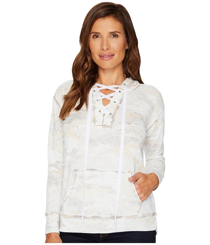 Allen Allen - Camo Lace-up Hoodie