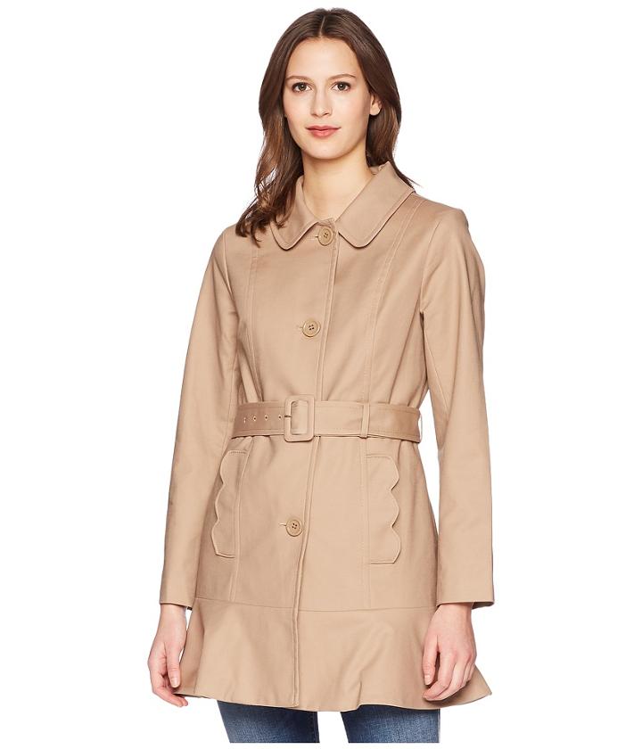 Kate Spade New York - 33.5 Single Breasted Trench Coat W/ Tie Waist