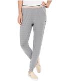 Zobha - Slim Jogger Ankle Pants W/ Double Elastic Band And Stripe Elastic