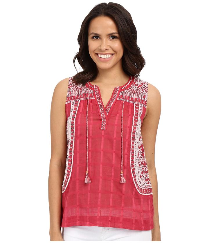 Lucky Brand - Embroidered Blouse
