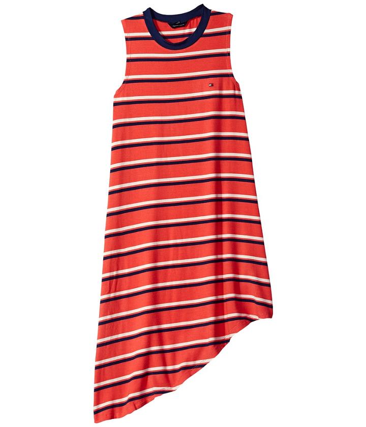 Tommy Hilfiger Kids - Yarn-dye Asymmetrical Dress