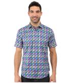 Bugatchi - Michelangelo Shaped Fit Short Sleeve Woven Shirt