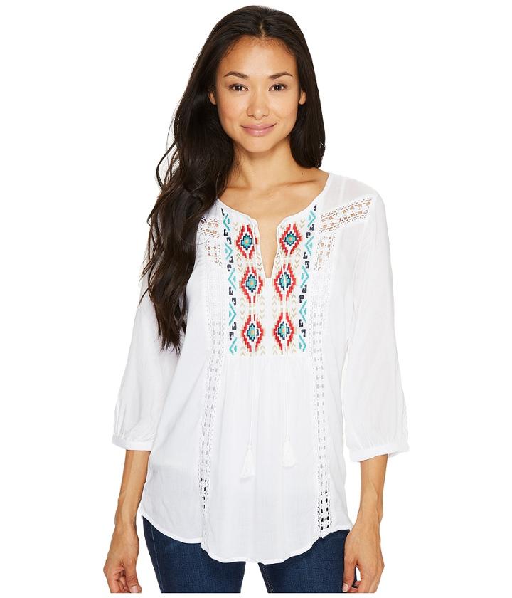 Roper - 1007 Cotton Rayon Lawn Peasant Blouse