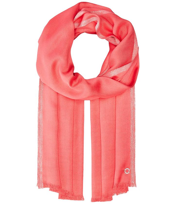 Calvin Klein - Satin Pashmina With Lurex Border