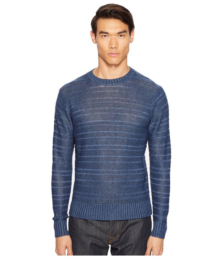 Todd Snyder - Linen Delave Drop Stitch Crew