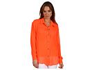 Patterson J Kincaid - Virginia One Pocket Blouse (Neon Coral) - Apparel