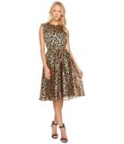 Catherine Catherine Malandrino - Sleeve Pleated Dress With Layered Bodice