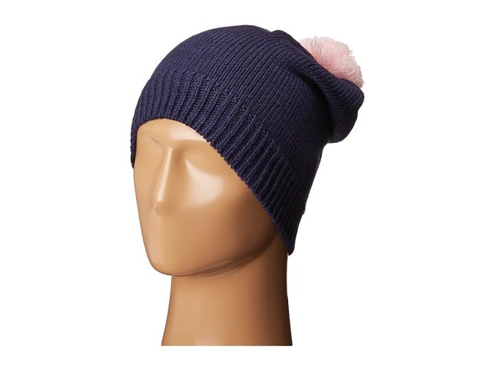 Plush - Fleece-lined Slouchy Pom Pom Beanie