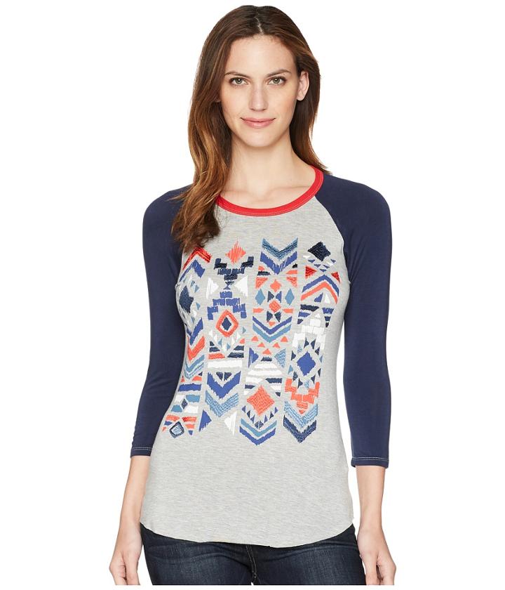 Rock And Roll Cowgirl - 3/4 Sleeve Tee 48t5573