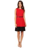Calvin Klein - Fit Flare Color Block Dress Cd5x1441
