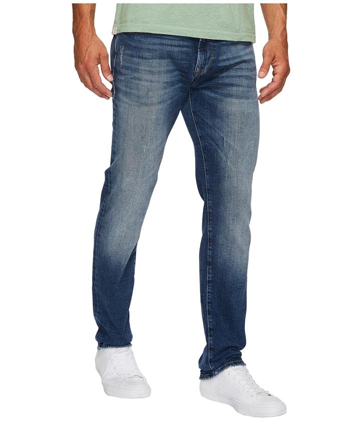 Mavi Jeans - Marcus Regular Rise Slim Straight In Mid Destroyed Authentic Vintage