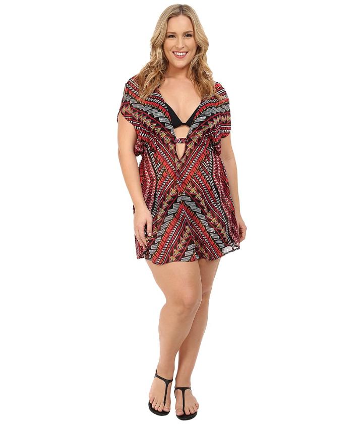 Becca By Rebecca Virtue - Plus Size Becca Etc Caravan Tunic Cover-up