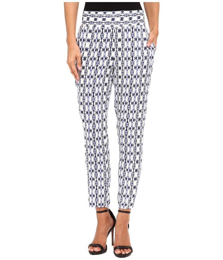 Jack By Bb Dakota - Antonia Inkblot Stripe Printed Rayon Crepe Ankle Pants