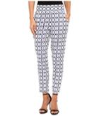 Jack By Bb Dakota - Antonia Inkblot Stripe Printed Rayon Crepe Ankle Pants
