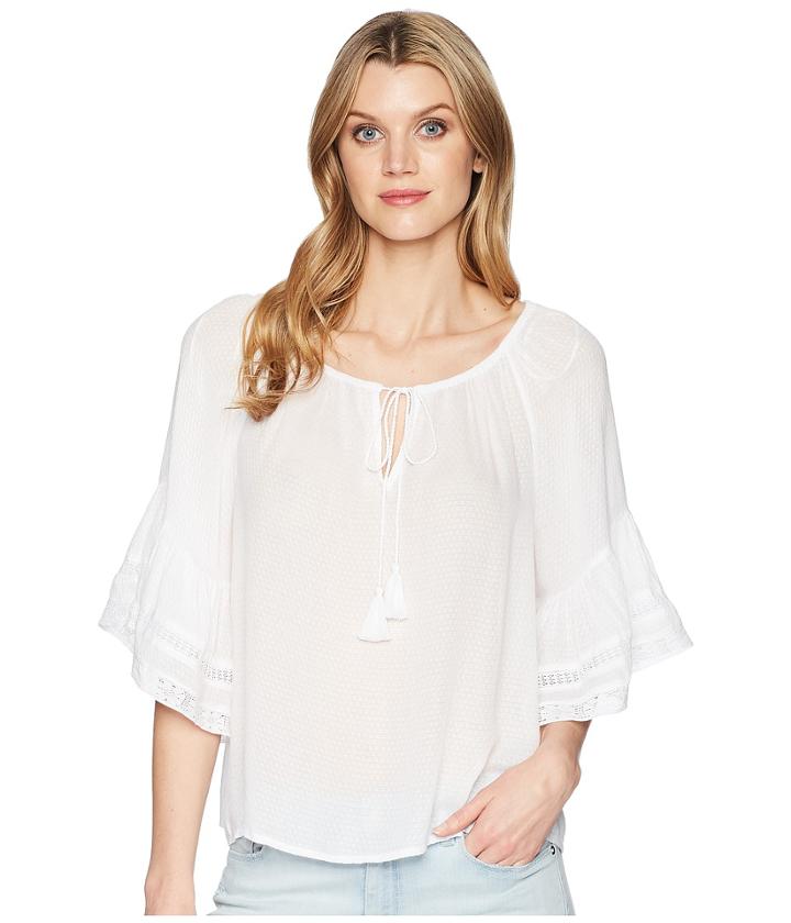 Lucky Brand - Bell Sleeve Peasant Top