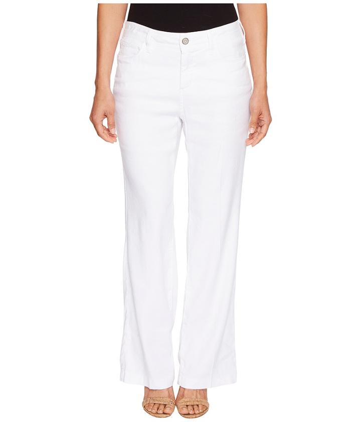 Nydj Petite - Petite Wylie Trousers In Optic White