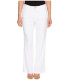 Nydj Petite - Petite Wylie Trousers In Optic White
