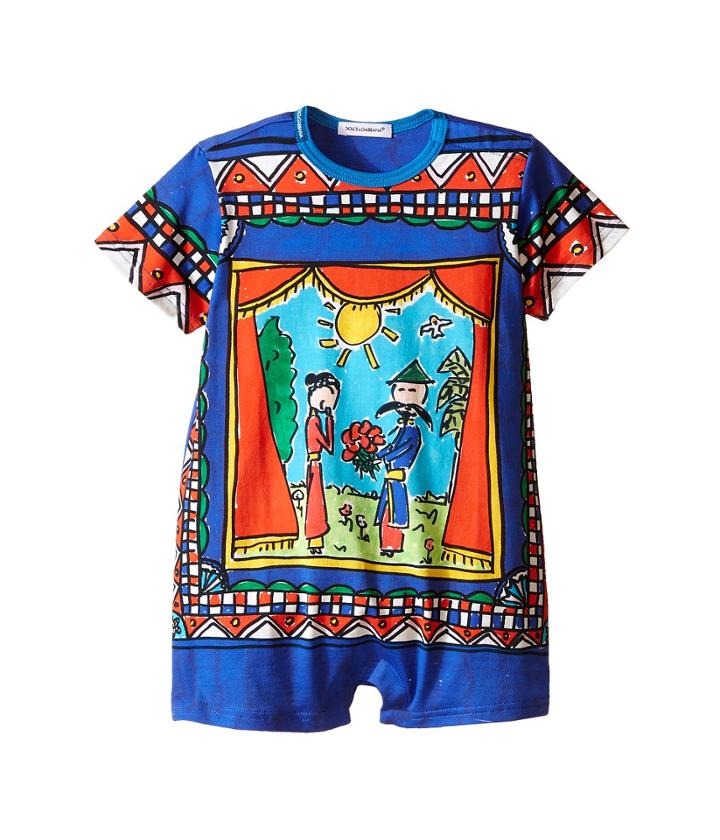 Dolce &amp; Gabbana Kids - Jersey Theater Print One Piece