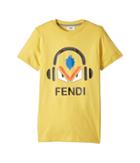 Fendi Kids - Short Sleeve Monster Eyes Headphones Logo T-shirt