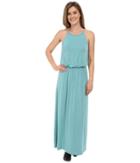 Stetson - Turquoise Rayon Spandex Maxi Dress