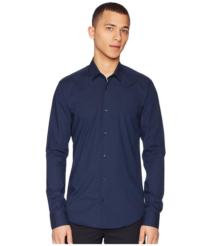 Scotch &amp; Soda - Nos - Classic Long Sleeve Shirt In Crispy Cotton/lycra Quality