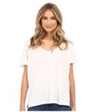 Michael Stars - Supima Cotton Slub Short Sleeve V-neck
