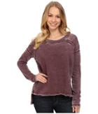 Mod-o-doc - Burnout Wash Fleece Easy Seamed Raw Edge Pullover