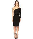 Dsquared2 - Viscose One Shoulder Long Sleeve Crepe Dress