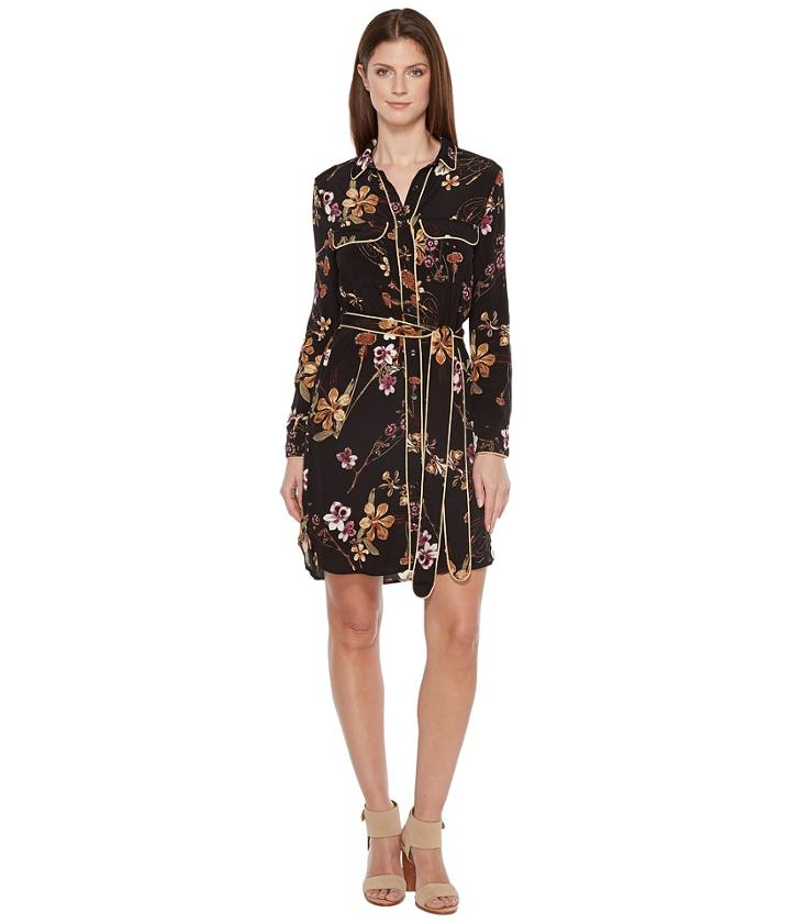 Brigitte Bailey - Adrian Dress With Collar And Waist Tie