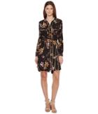 Brigitte Bailey - Adrian Dress With Collar And Waist Tie