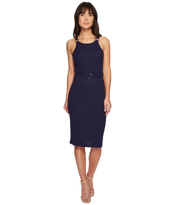 Michael Michael Kors - Rib Circle Trim Dress