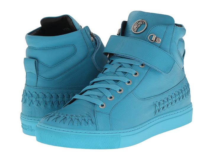Versace Collection - Woven Leather Hi-top Sneaker