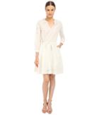 The Kooples - Cotton Dobby Dress With Broderie Anglaise