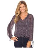 Lucky Brand - Beaded Trim Blouse